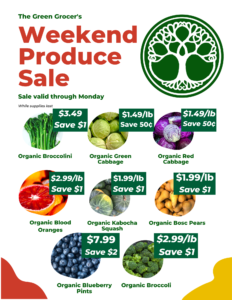 Organic Produce Sale Items